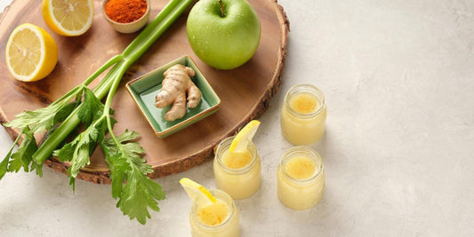 Gingembre, curcuma, citron, céleri : les ingrédients qui donnent du caractère aux jus pressés à froid